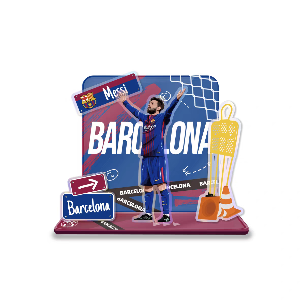 Football Star Acrylic Standee Souvenir Decorative Item Cultural and Creative Product