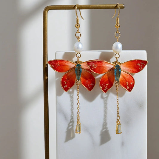 Luxury Earrings /Riverside Orchid