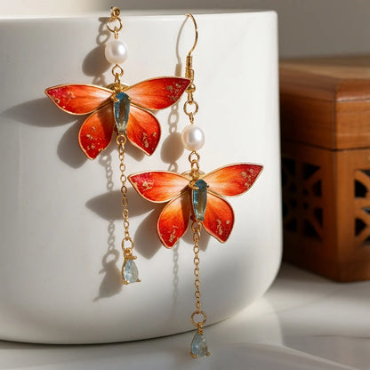 Luxury Earrings /Riverside Orchid
