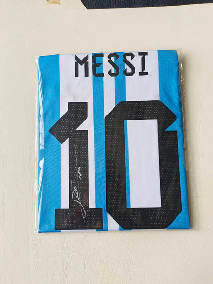 Messi Argentina Autographed Jersey Icons