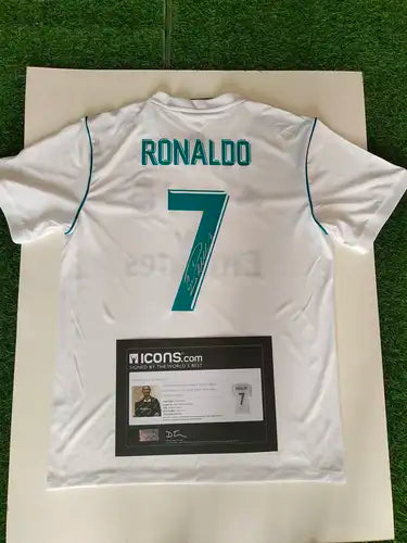 Real Madrid ICONS Cristiano Ronaldo signed jersey