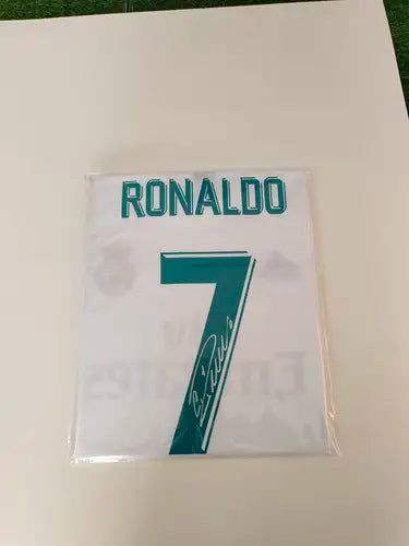 Real Madrid ICONS Cristiano Ronaldo signed jersey