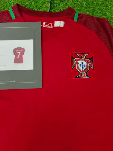 Euro Icons Ronaldo Signed Jersey